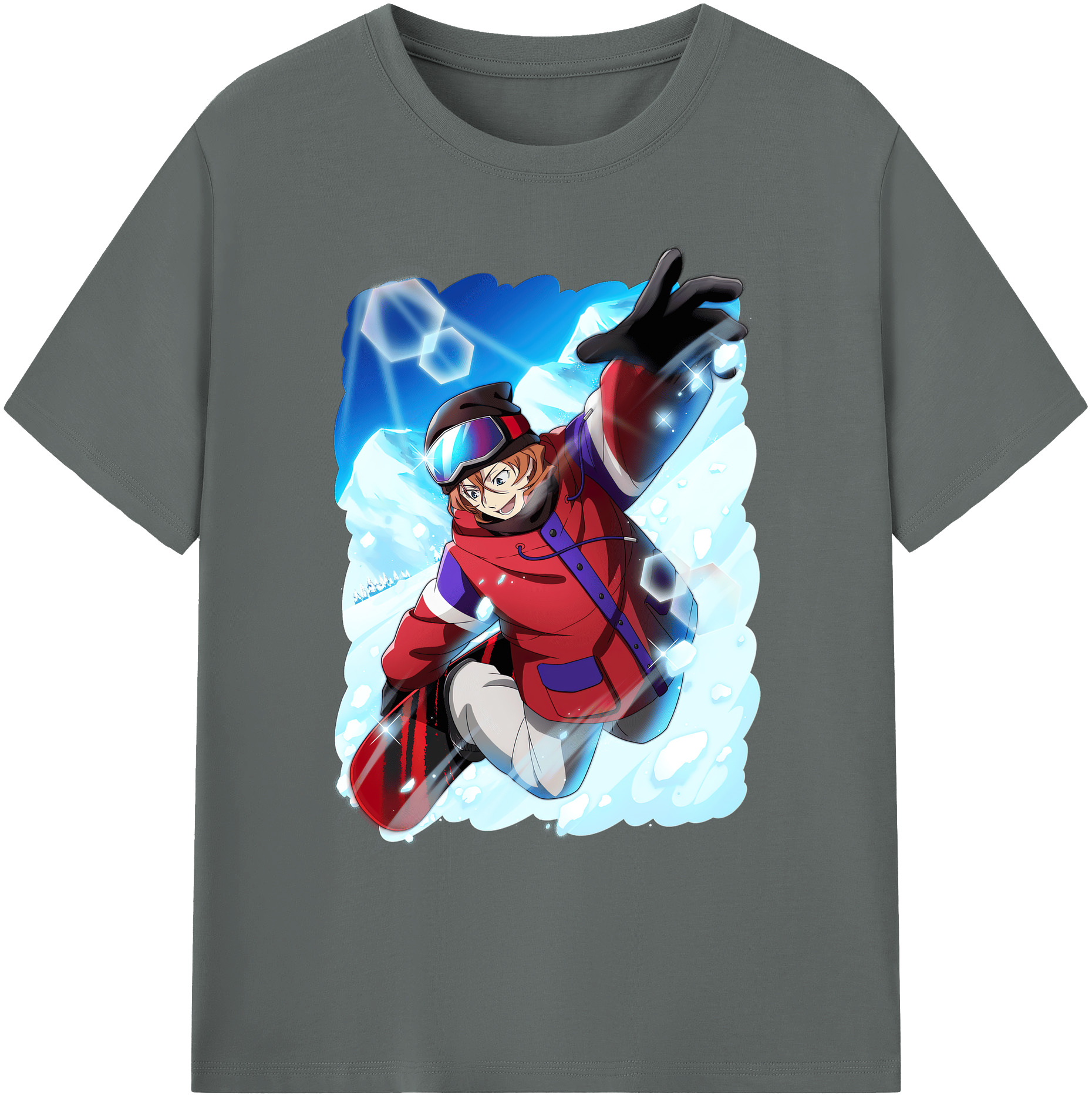 （画像用） 文豪ストレイドッグス Bungo Stray Dogs 綿100％ メンズ半袖Tシャツ｜肌触りやわらか＆通気性